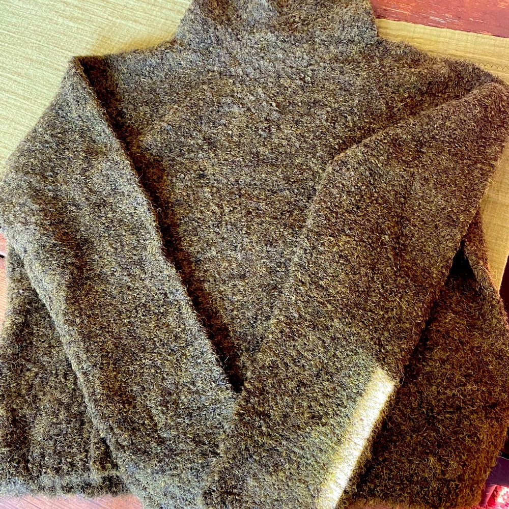 Poetry London High Neck Alpaca Boucle Sweater sz large